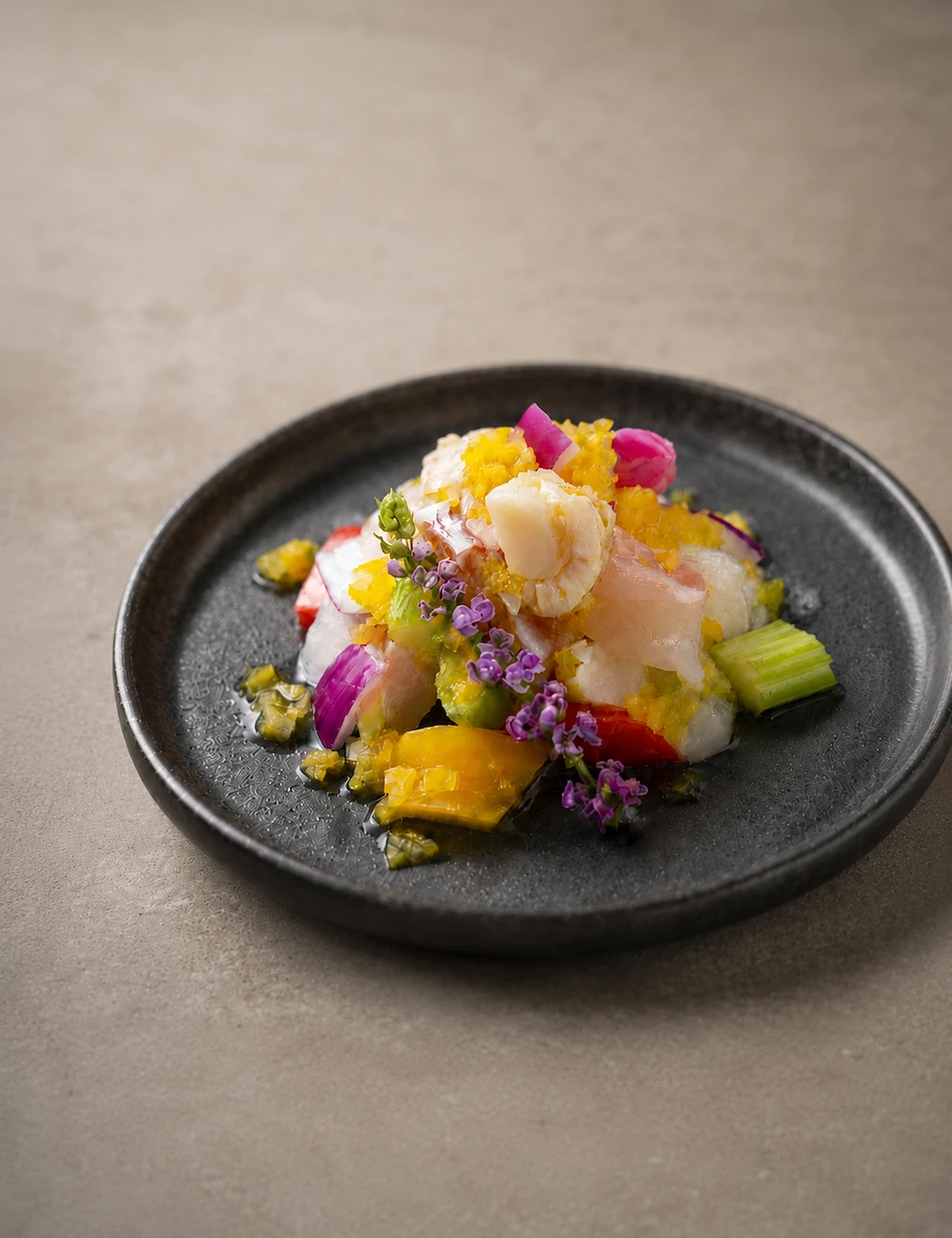 Crystal Jade Roppongi - Chilled Sashimi tossed with Citrus Sauce